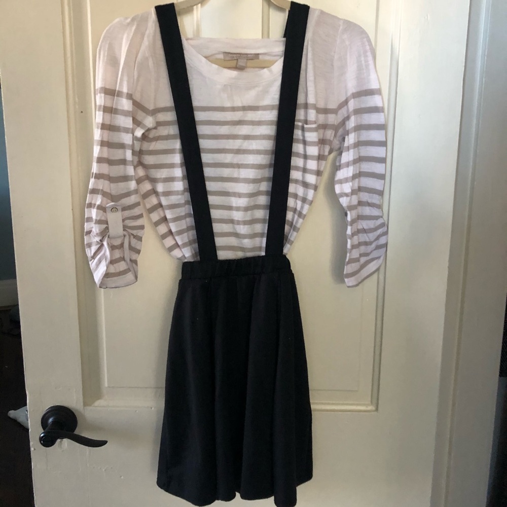 Cute black skirt with straps